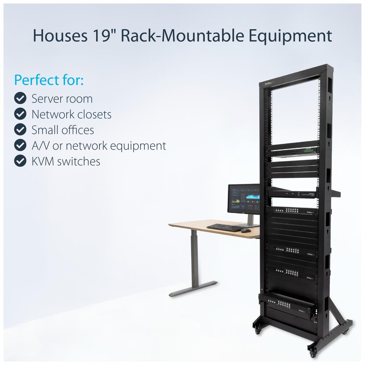 2 POST OPEN FRAME SERVER RACK thumbnail