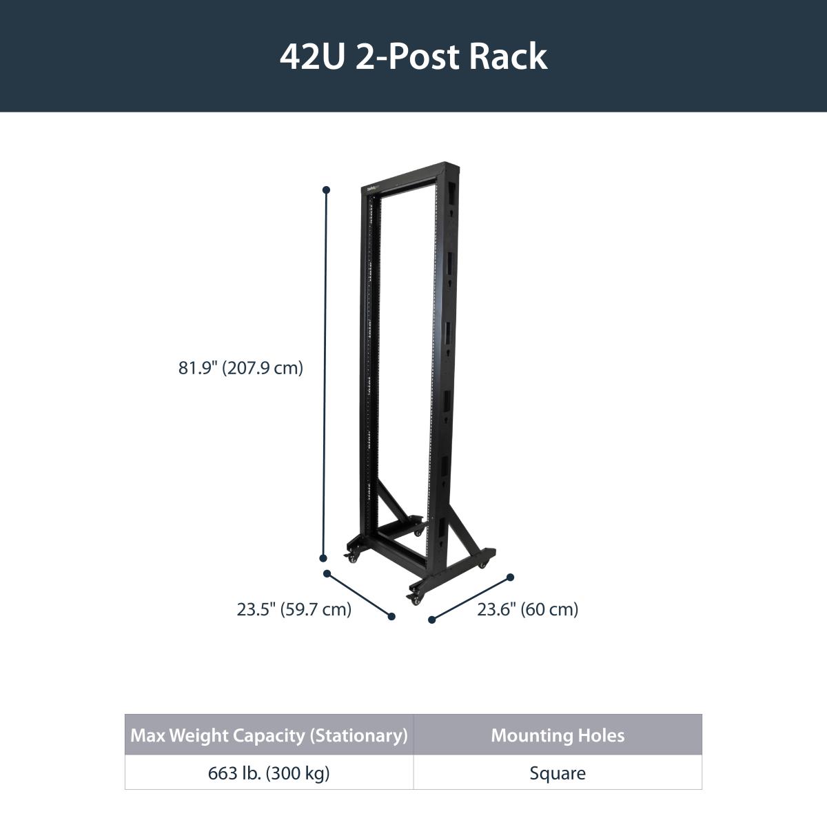 2 POST OPEN FRAME SERVER RACK thumbnail
