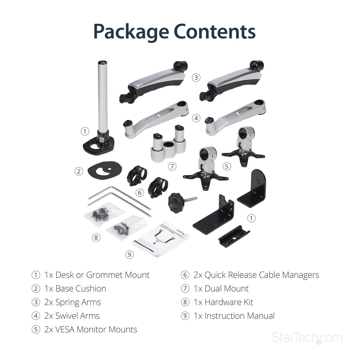 DESK MOUNT DUAL MONITOR ARM thumbnail