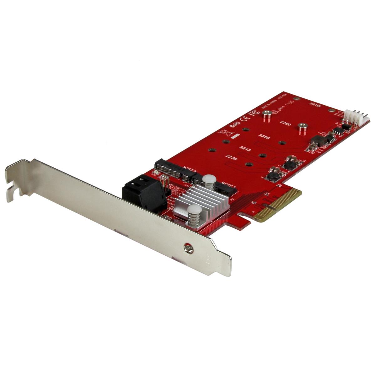 SSD Raid Controller Card Plus 2x M.2 Ngff/ 2x SATA III Ports - Pci-e thumbnail