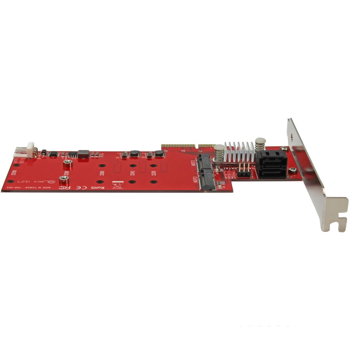 SSD Raid Controller Card Plus 2x M.2 Ngff/ 2x SATA III Ports - Pci-e thumbnail