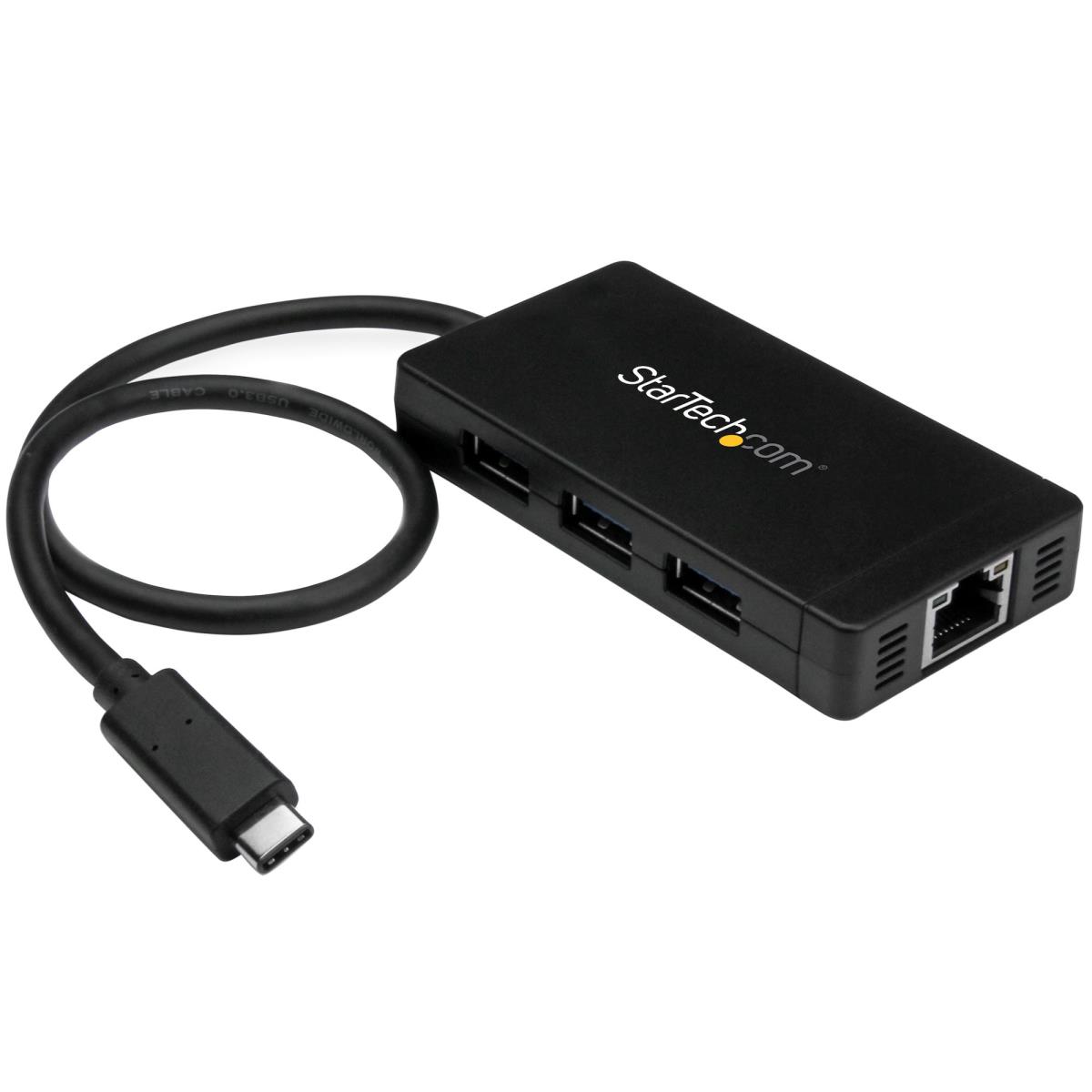 3 PORT USB C HUB WITH ETHERNET thumbnail