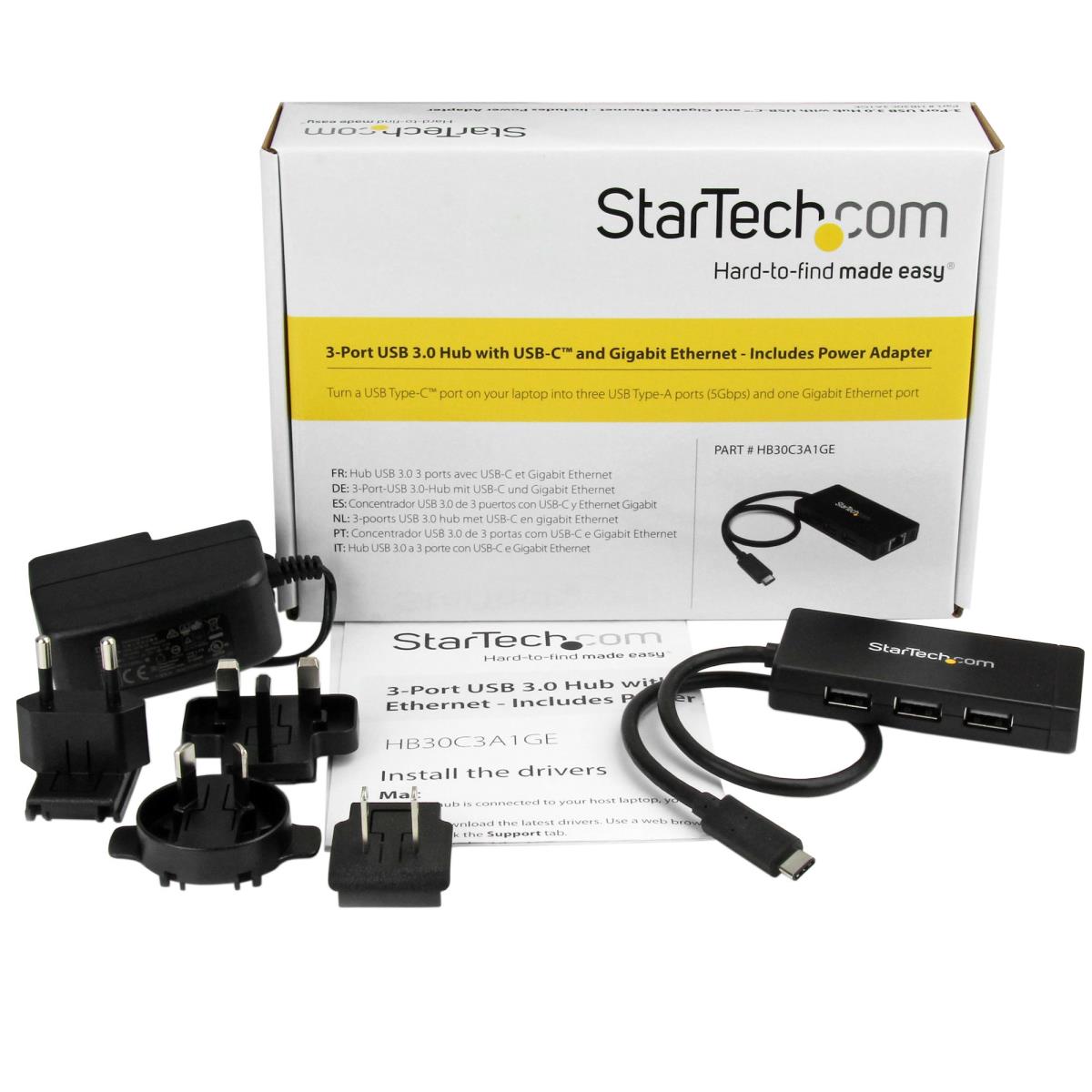 3 PORT USB C HUB WITH ETHERNET thumbnail