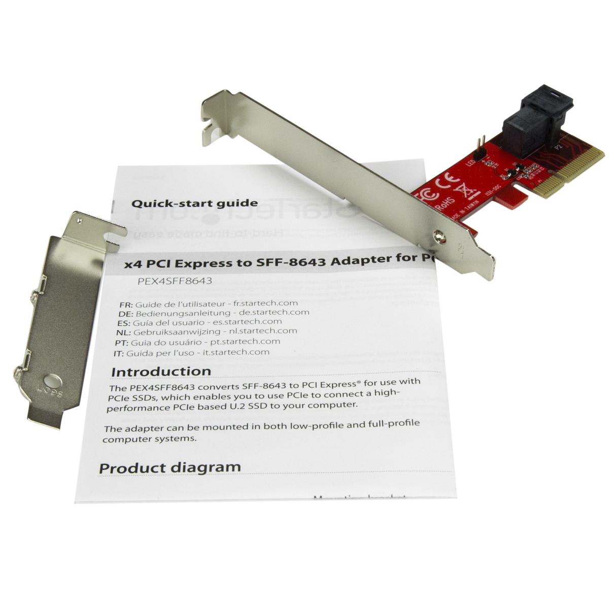 X4 PCIE TO SFF-8643 ADAPTER thumbnail