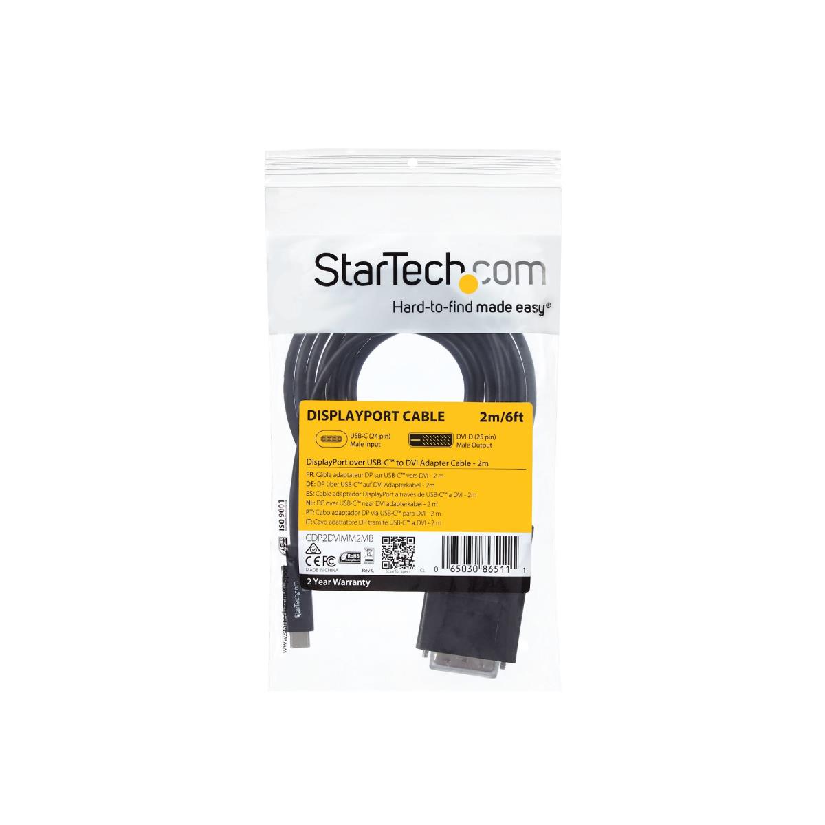 6FT USB C TO DVI CABLE ADAPTER thumbnail