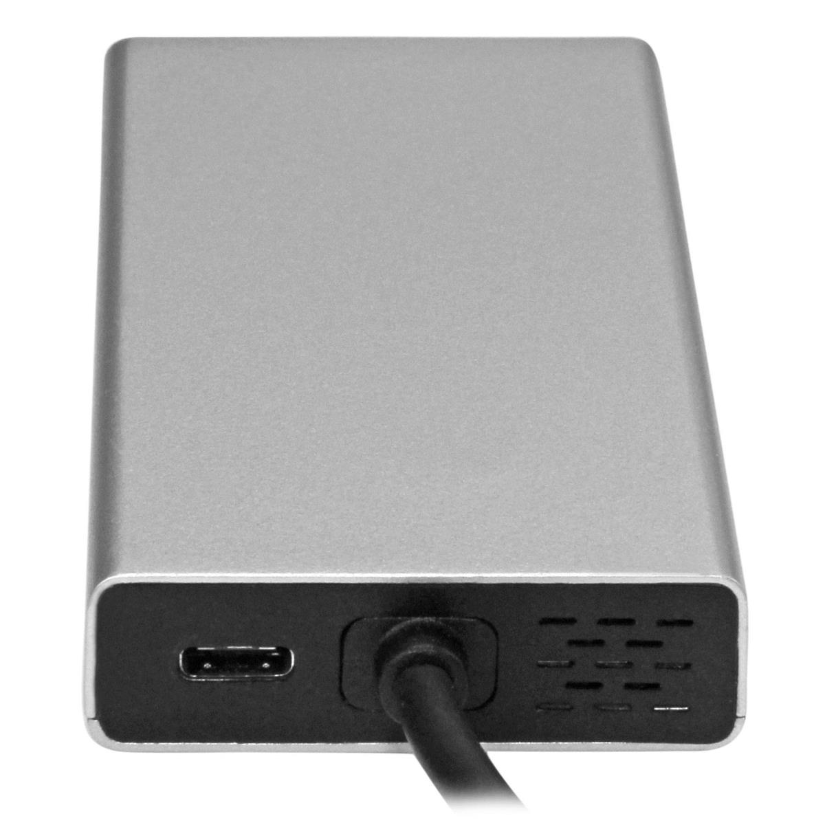 USB-C Multiport Adapter, USB-C Travel Docking Station with 4K HDMI, 60W Power Delivery Pass-Through, Ethernet (GbE), 2x USB-A 3.0 Hub, Portable Mini USB Type-C Dock for Laptop - Portable USB-C Dock (DKT30CHPD) - Adapter - TAA Compliant - USB-C male to RJ- thumbnail
