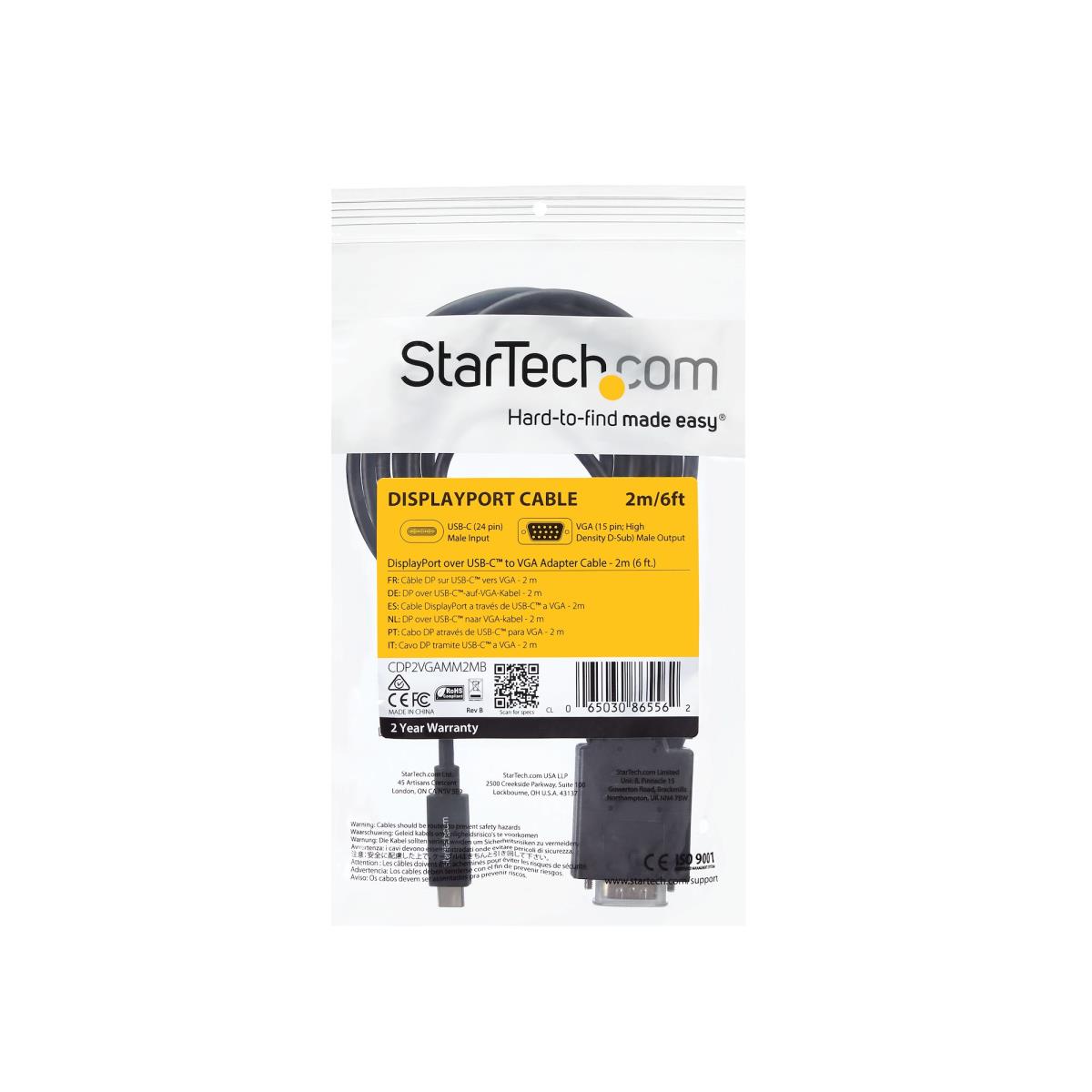 6FT USB C TO VGA CABLE ADAPTER thumbnail