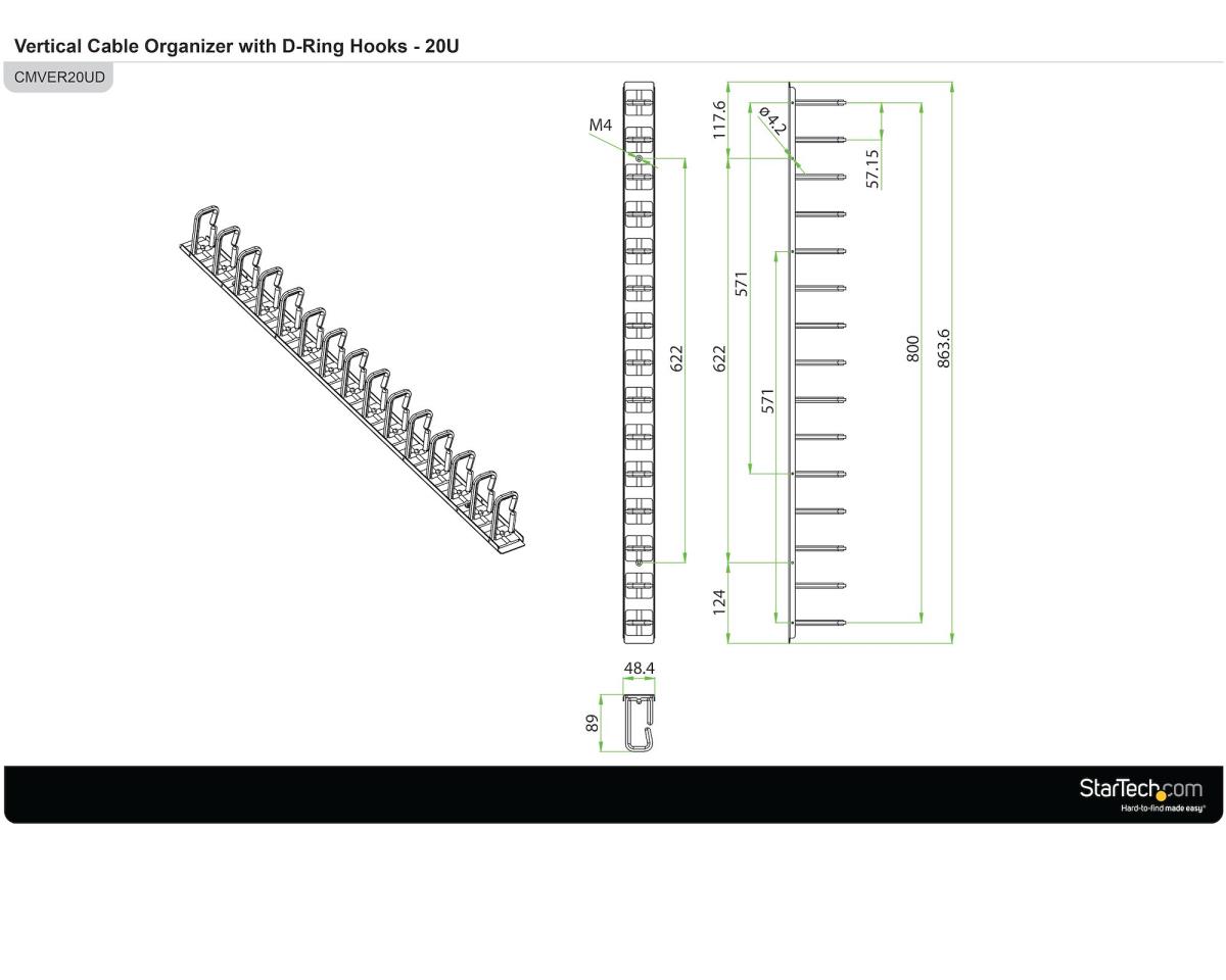 SERVER RACK VERTICAL CABLE thumbnail
