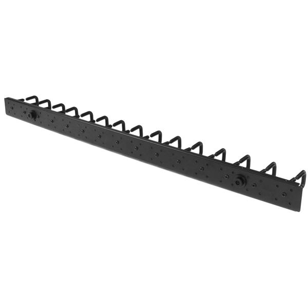 Vertical 0U Server Rack Cable Management w/ D-Ring Hooks - 40U Network Rack Cord Manager Panels - 2x 3ft Wire Organizers (CMVER40UD) - D-ring cable management kit - 1.83 m - black - 40U - for P/N: RK2537BKM, RK4242BK24, RK4242BK30 thumbnail