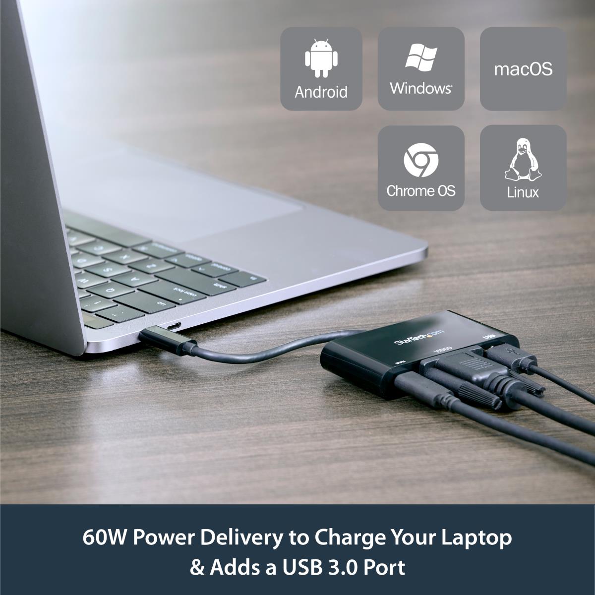 USB C MULTIPORT ADAPTER 60W PD thumbnail