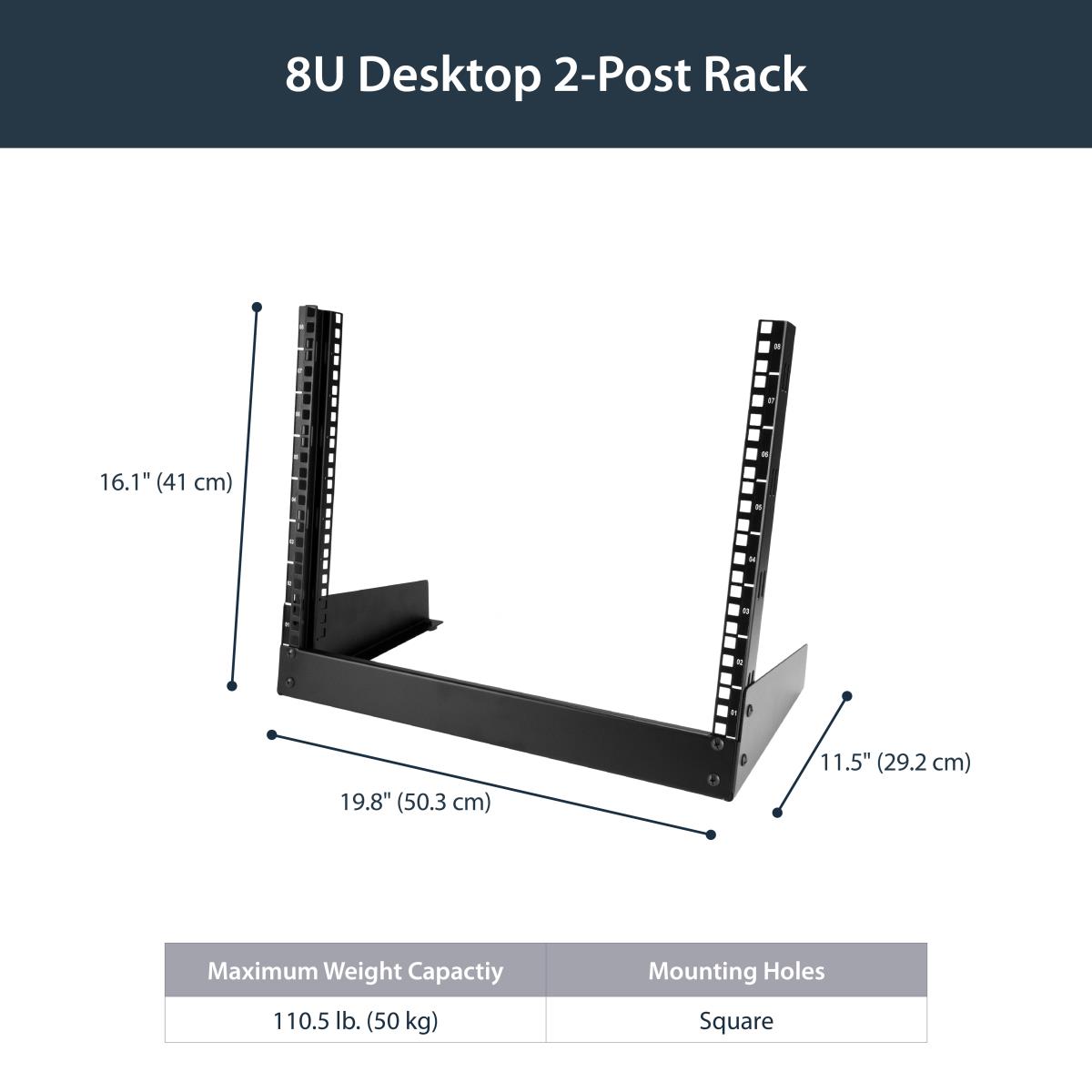 8U OPEN FRAME SERVER RACK thumbnail