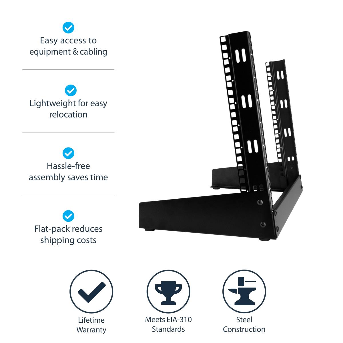 8U OPEN FRAME SERVER RACK thumbnail