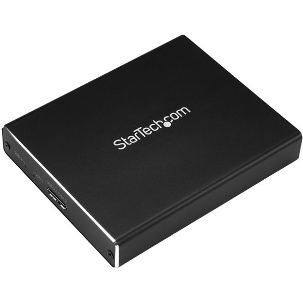 DUAL DRIVE M.2 SATA ENCLOSURE - thumbnail