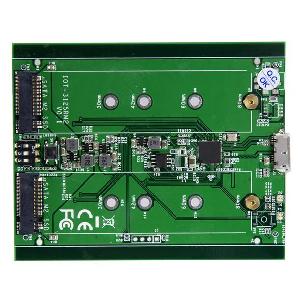 DUAL DRIVE M.2 SATA ENCLOSURE - thumbnail