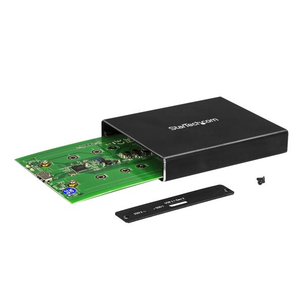 DUAL DRIVE M.2 SATA ENCLOSURE - thumbnail