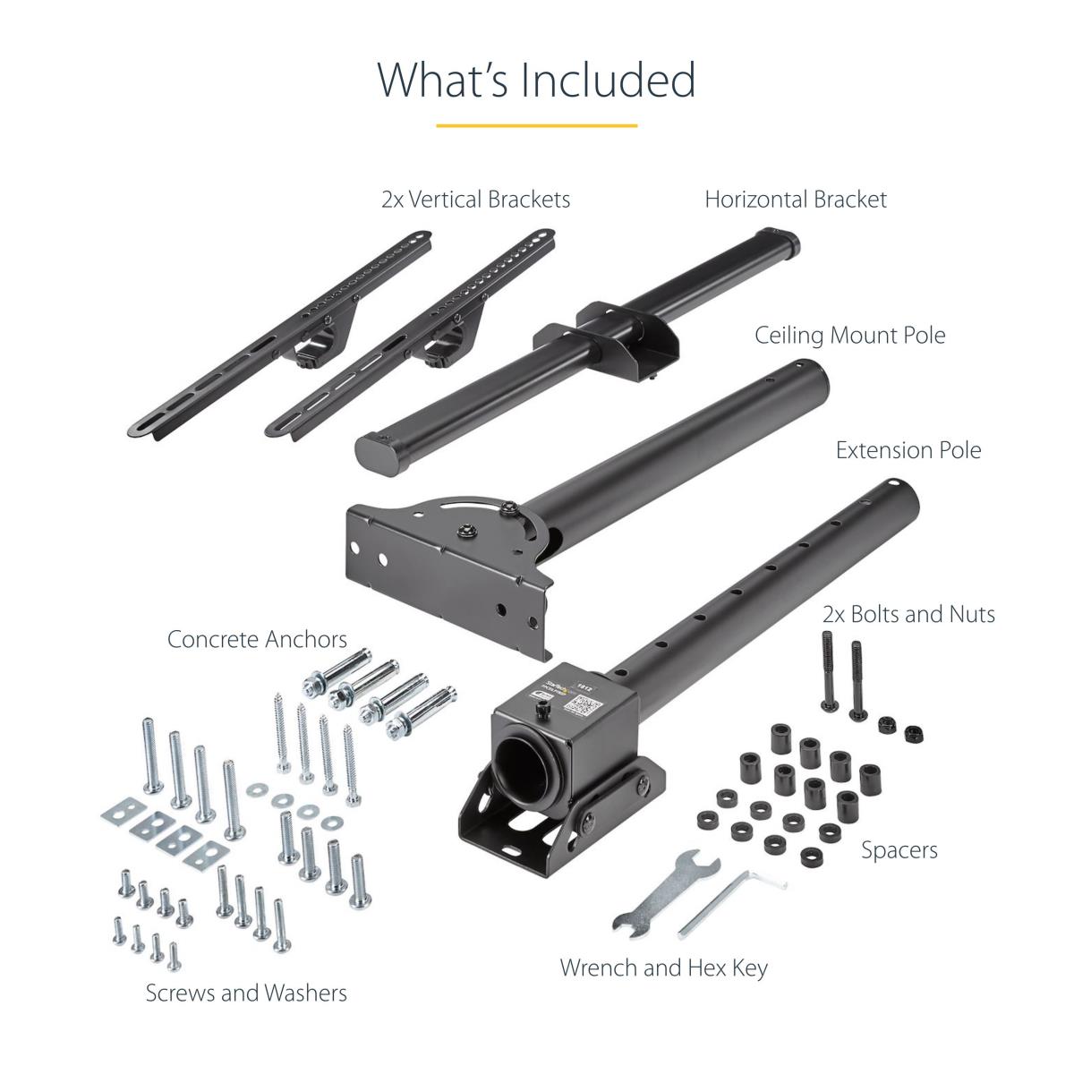 CEILING TV MOUNT SHORT POLE TV thumbnail