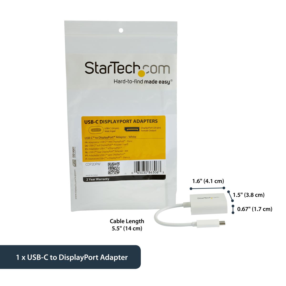 USB C TO DISPLAYPORT ADAPTER DP thumbnail