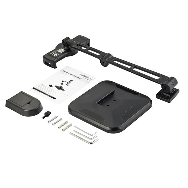 Universal Tablet Stand - Portable Tablet Stand w/ Optional Wallmount Base - Adjustable Pivoting Tablet Stand (ARMTBLTDT) - Mounting kit (wall plate, stand base, knob, base cover) - adjustable arm - for tablet - plastic, aluminium - screen size: 4.7