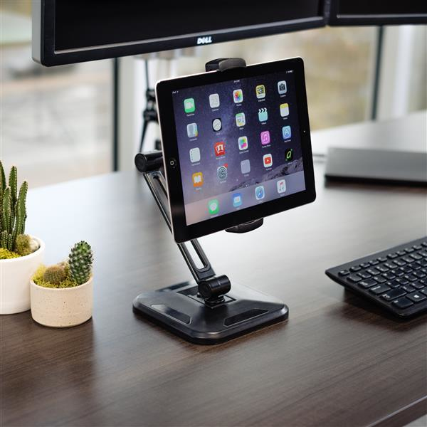 Universal Tablet Stand - Portable Tablet Stand w/ Optional Wallmount Base - Adjustable Pivoting Tablet Stand (ARMTBLTDT) - Mounting kit (wall plate, stand base, knob, base cover) - adjustable arm - for tablet - plastic, aluminium - screen size: 4.7