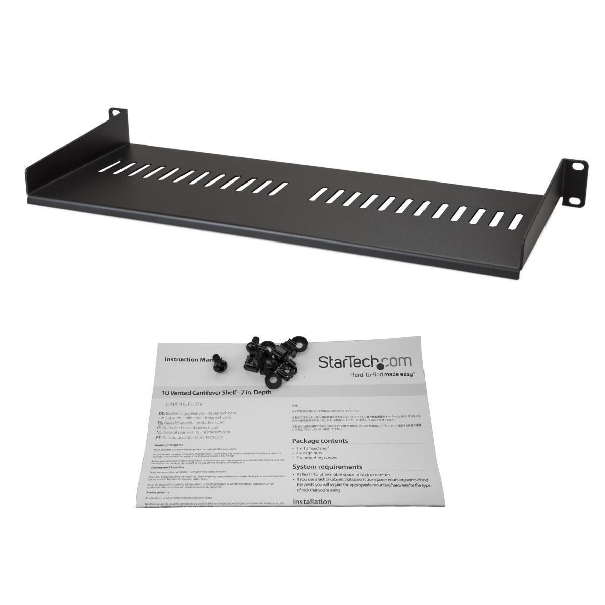 1U SERVER RACK SHELF UNIVERSAL thumbnail