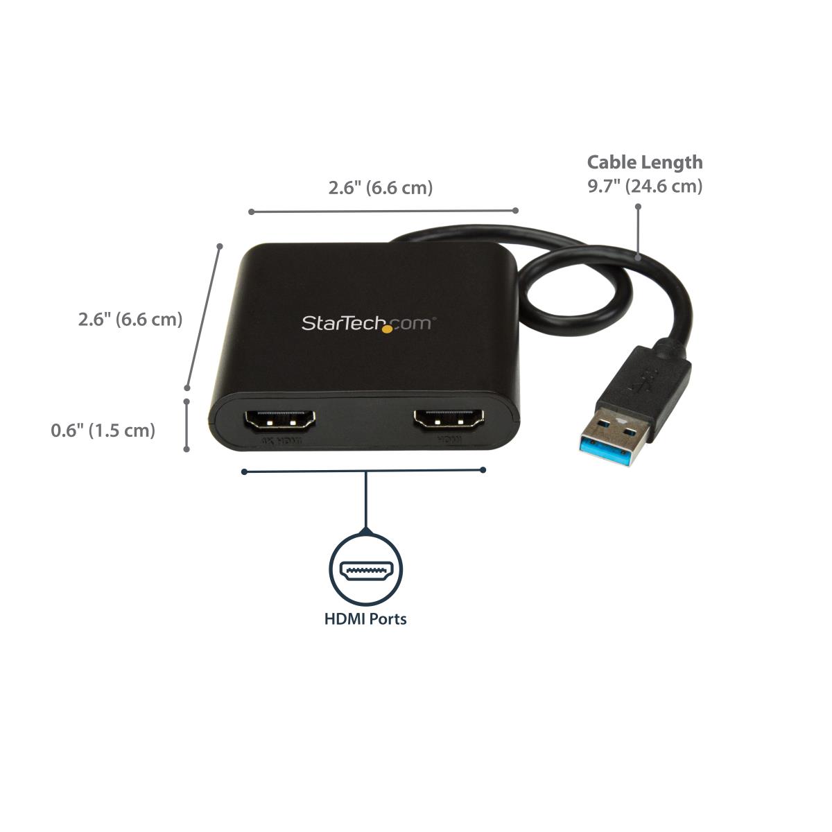 USB 3.0 TO DUAL HDMI ADAPTER thumbnail