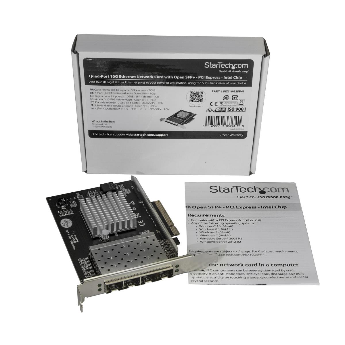 4 PORT 10GB SFP+ NETWORK CARD thumbnail
