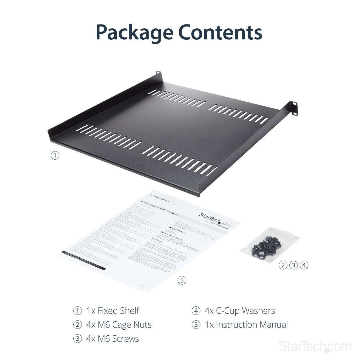 1U SERVER RACK SHELF UNIVERSAL thumbnail