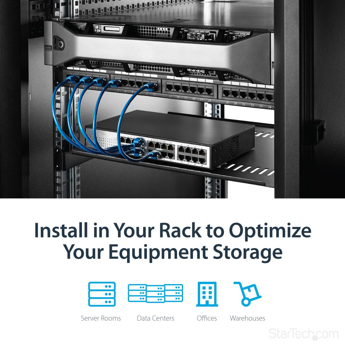 1U SERVER RACK SHELF UNIVERSAL thumbnail