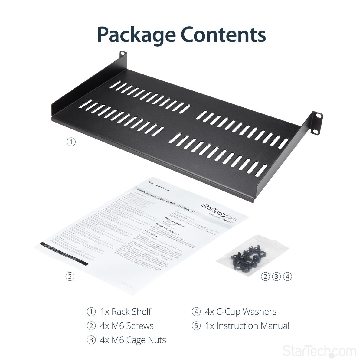 1U SERVER RACK SHELF UNIVERSAL thumbnail
