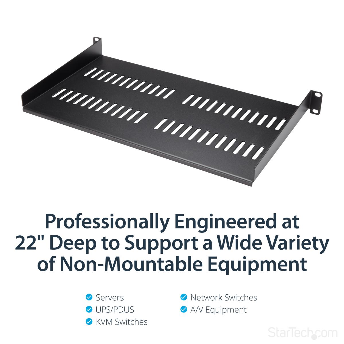 1U SERVER RACK SHELF UNIVERSAL thumbnail