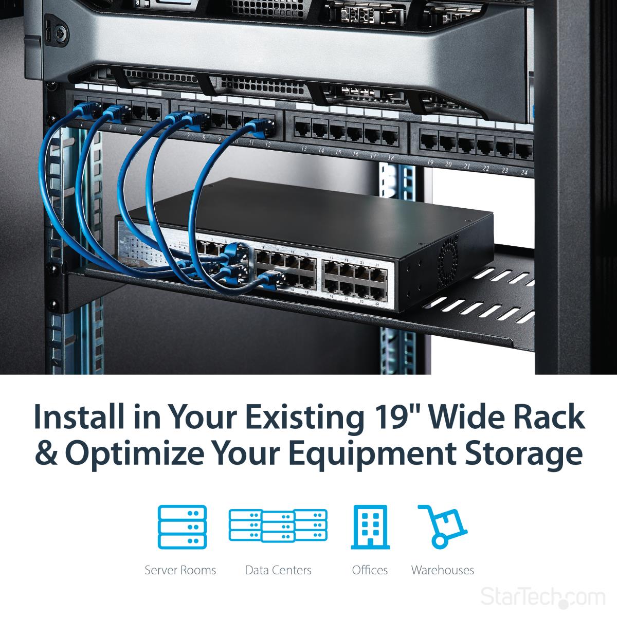 1U SERVER RACK SHELF UNIVERSAL thumbnail
