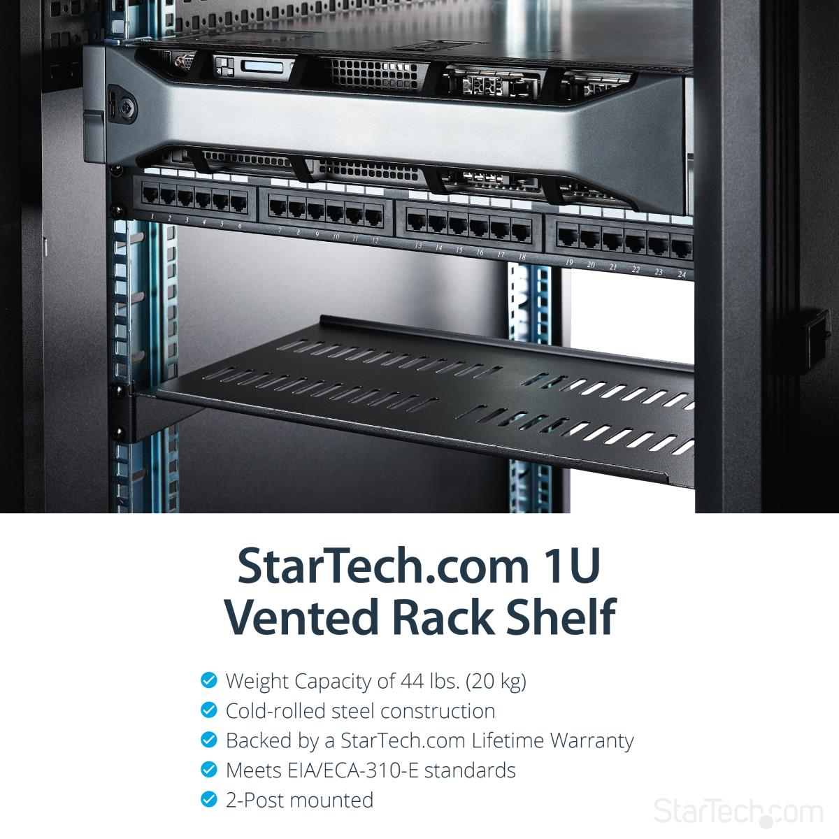 1U SERVER RACK SHELF UNIVERSAL thumbnail