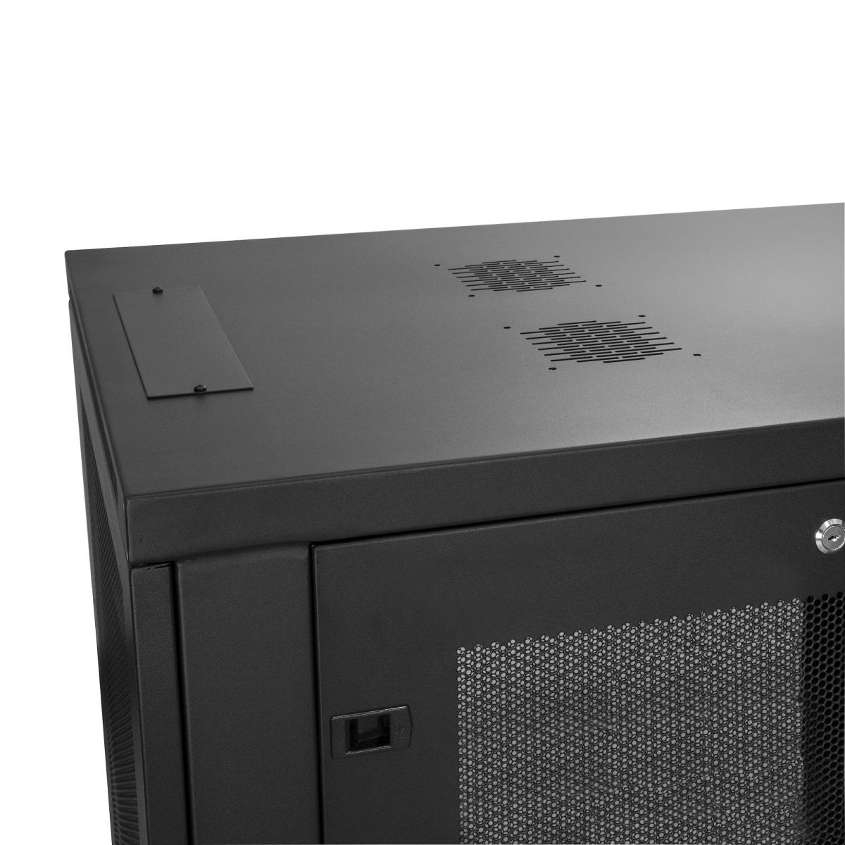 24U Server Rack Cabinet, 4-Post Adjustable Depth (2