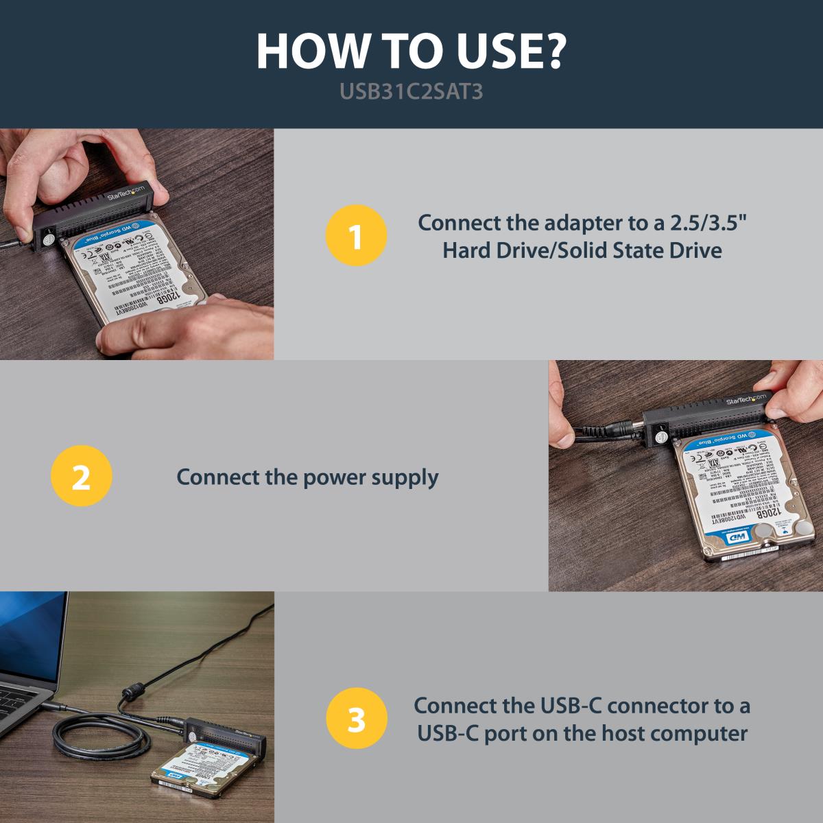 USB C TO SATA ADAPTER CABLE FOR thumbnail