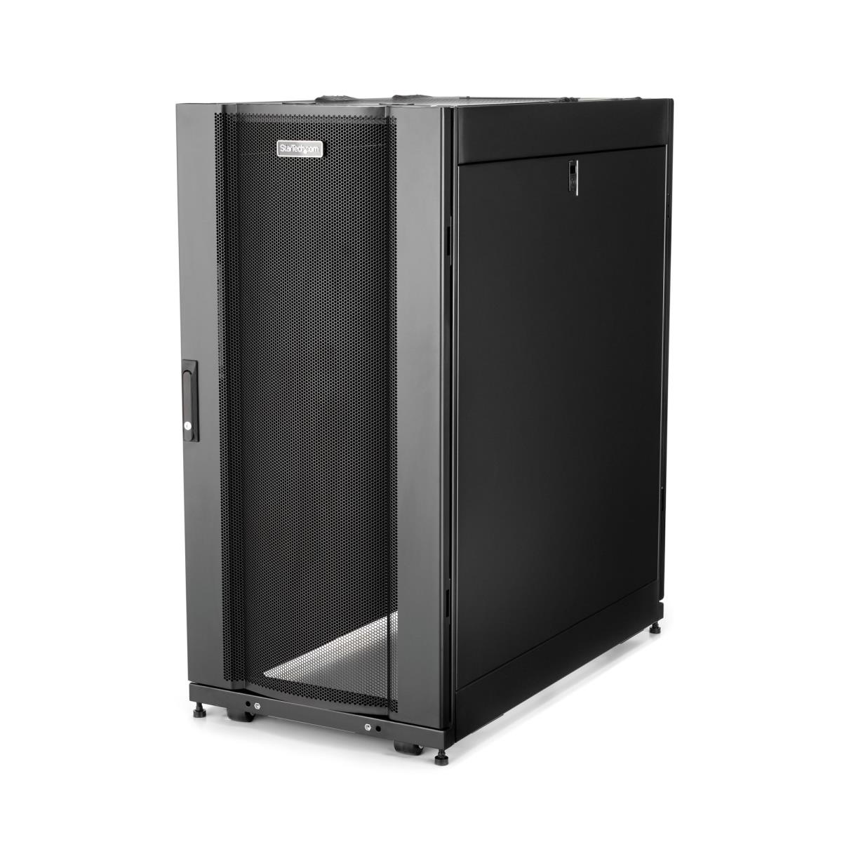 25U Server Rack Cabinet, 4 Post Adjustable Depth 7