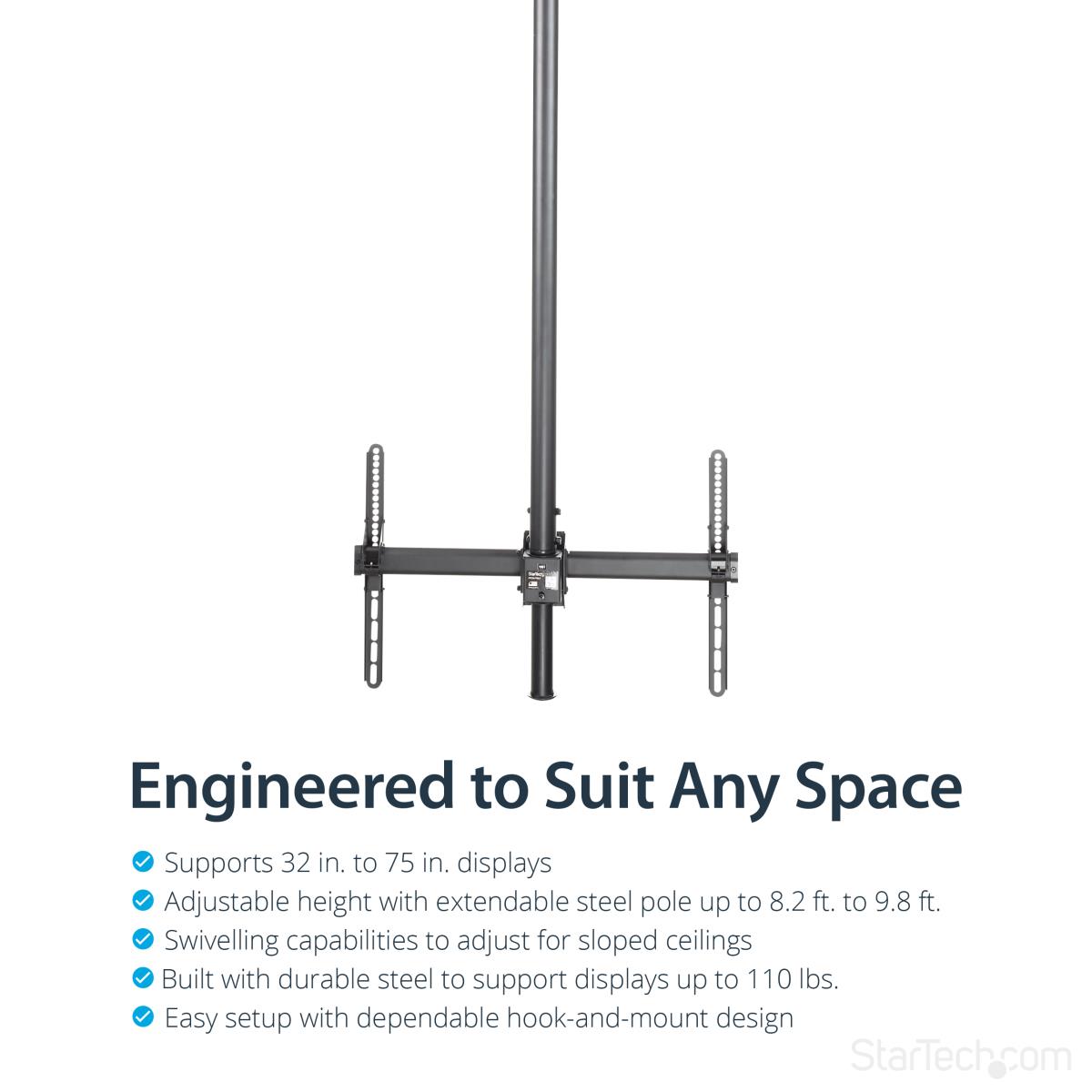 CEILING TV MOUNT LONG POLE TV thumbnail