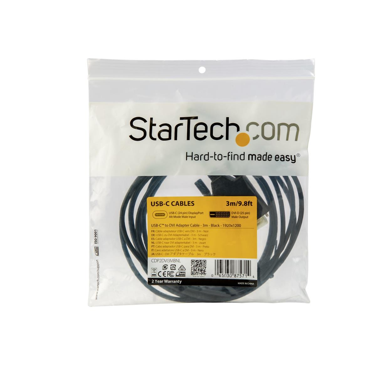 10FT USB C TO DVI CABLE ADAPTER thumbnail