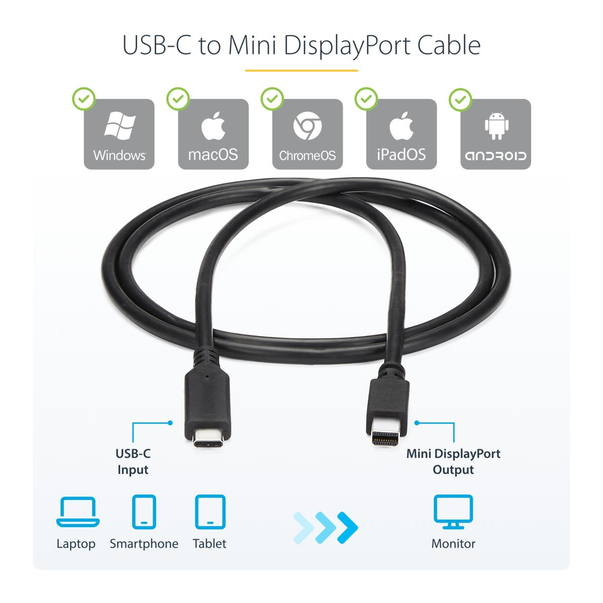 1M USB C TO MINI DISPLAYPORT thumbnail