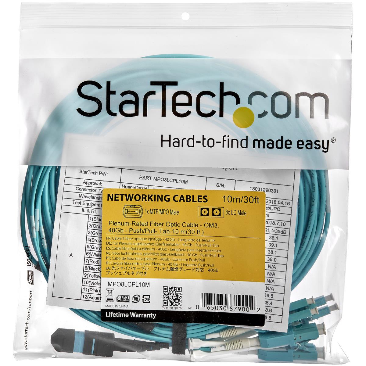 10M MTP TO LC BREAKOUT CABLE thumbnail