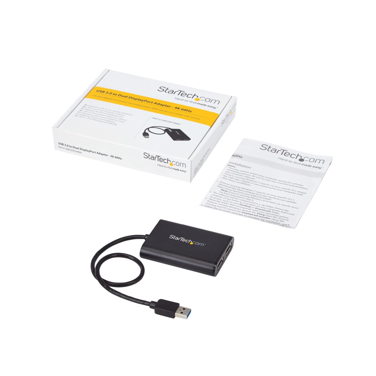 USB TO DUAL DISPLAYPORT ADAPTER thumbnail