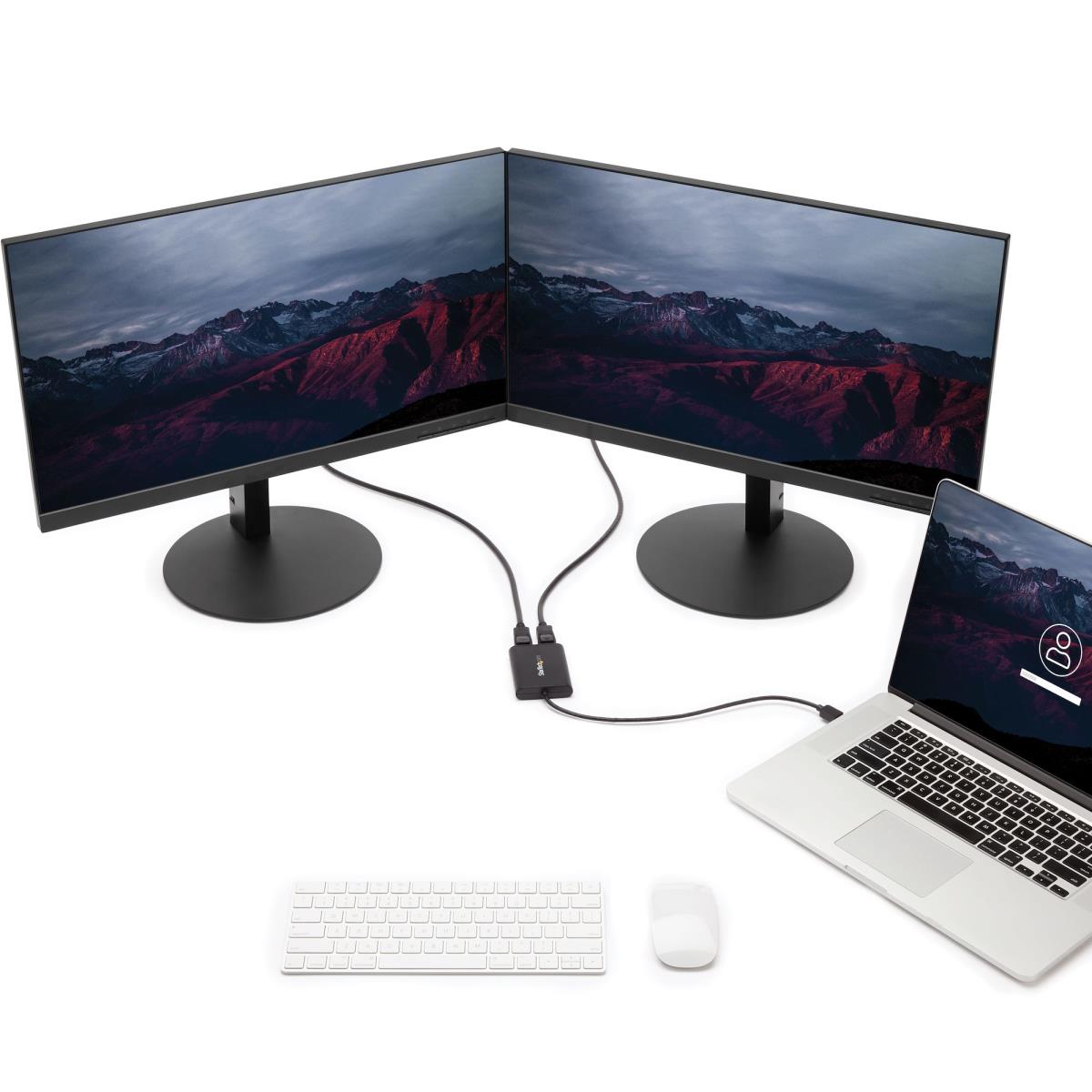 USB TO DUAL DISPLAYPORT ADAPTER thumbnail