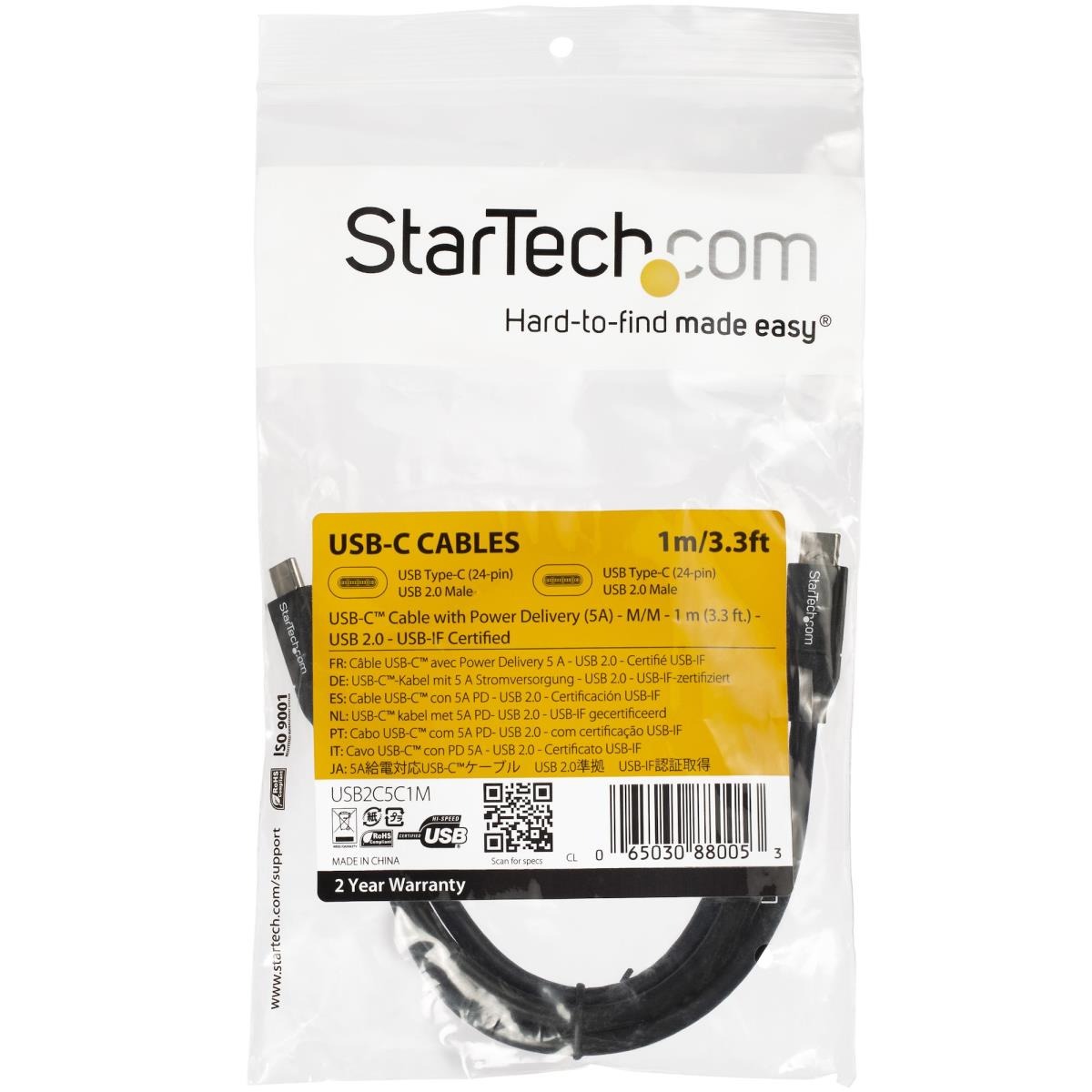 1M USB C TO USB C CABLE USB-IF thumbnail