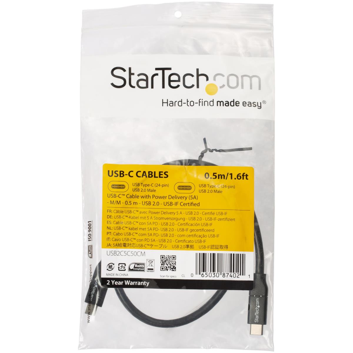0.5M USB TYPE C CABLE WITH 5A thumbnail