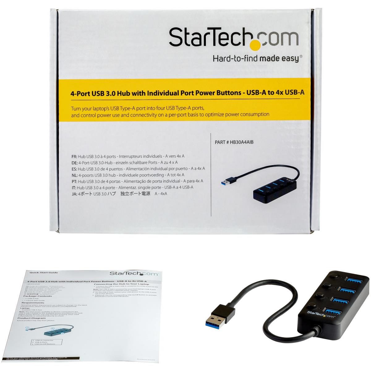4 PORT USB 3.0 HUB MINI LAPTOP thumbnail