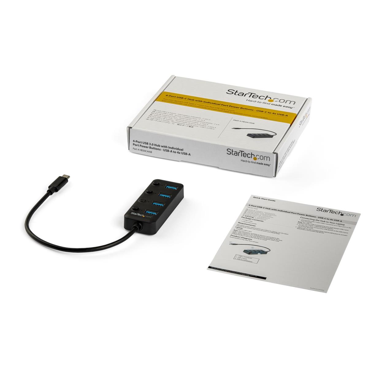 4 PORT USB C HUB USB 3.0 TYPE C thumbnail