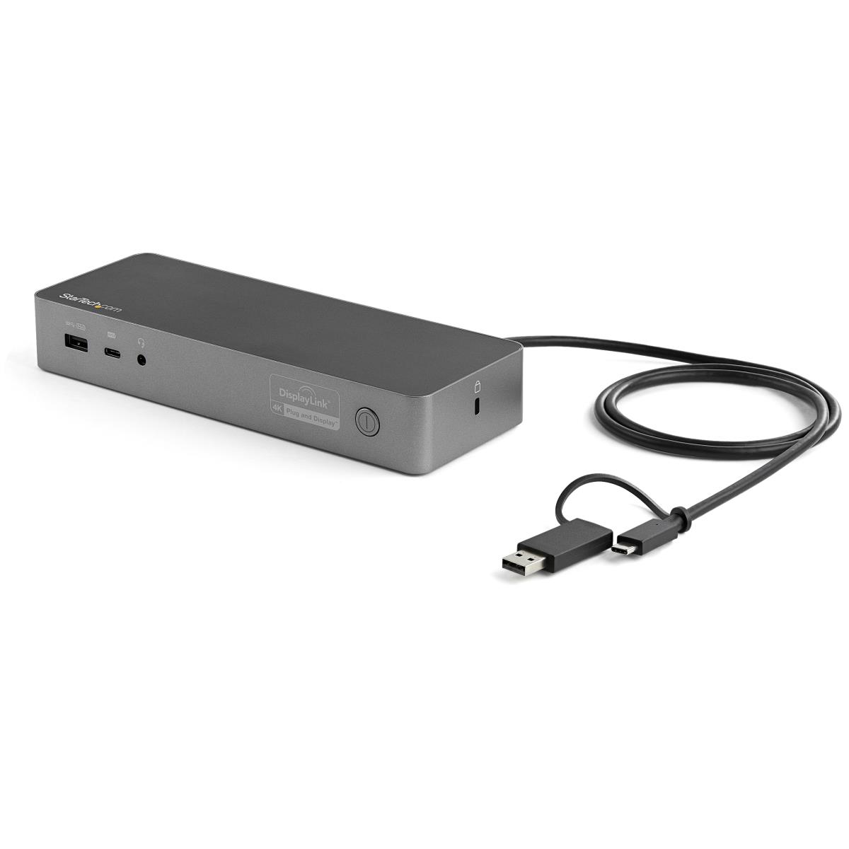 USB-C & USB-A Dock, Hybrid Universal Laptop Docking Station with 100W Power Delivery, Dual Monitor 4K 60Hz HDMI & DisplayPort, 4x USB 3.1 Gen 1 Hub, Gigabit Ethernet (GbE) - Hybrid USB Type-C Dock (DK30C2DPEPUE) - Docking station - USB-C - 2 x HDMI, 2 x D thumbnail