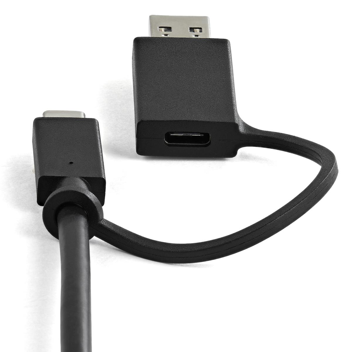 USB-C & USB-A Dock, Hybrid Universal Laptop Docking Station with 100W Power Delivery, Dual Monitor 4K 60Hz HDMI & DisplayPort, 4x USB 3.1 Gen 1 Hub, Gigabit Ethernet (GbE) - Hybrid USB Type-C Dock (DK30C2DPEPUE) - Docking station - USB-C - 2 x HDMI, 2 x D thumbnail