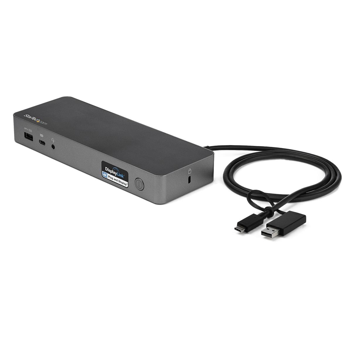 USB-C & USB-A Dock, Hybrid Universal Laptop Docking Station with Dual Monitor Display 4K 60Hz HDMI & DisplayPort, 60W Power Delivery, Gigabit Ethernet, Windows, Mac Chrome - 4K USB Type-C Dock (DK30C2DPPDUE) - Docking station - USB-C - 2 x HDMI, 2 x DP - thumbnail