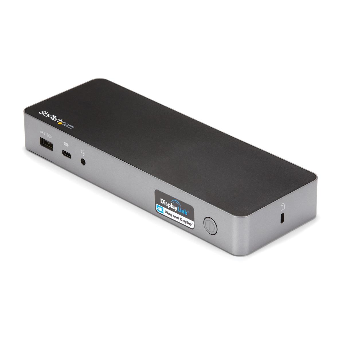USB-C & USB-A Dock, Hybrid Universal Laptop Docking Station with Dual Monitor Display 4K 60Hz HDMI & DisplayPort, 60W Power Delivery, Gigabit Ethernet, Windows, Mac Chrome - 4K USB Type-C Dock (DK30C2DPPDUE) - Docking station - USB-C - 2 x HDMI, 2 x DP - thumbnail