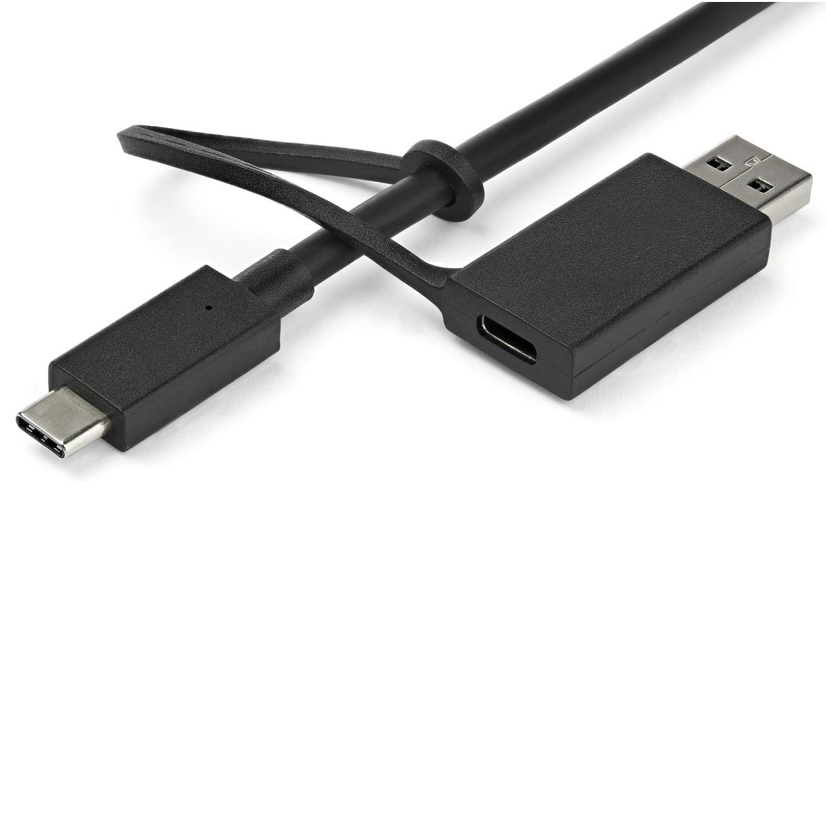 USB-C & USB-A Dock, Hybrid Universal Laptop Docking Station with Dual Monitor Display 4K 60Hz HDMI & DisplayPort, 60W Power Delivery, Gigabit Ethernet, Windows, Mac Chrome - 4K USB Type-C Dock (DK30C2DPPDUE) - Docking station - USB-C - 2 x HDMI, 2 x DP - thumbnail